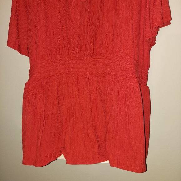 Torrid Pointelle Rib V-Neck Babydoll Top - Picture 6 of 11